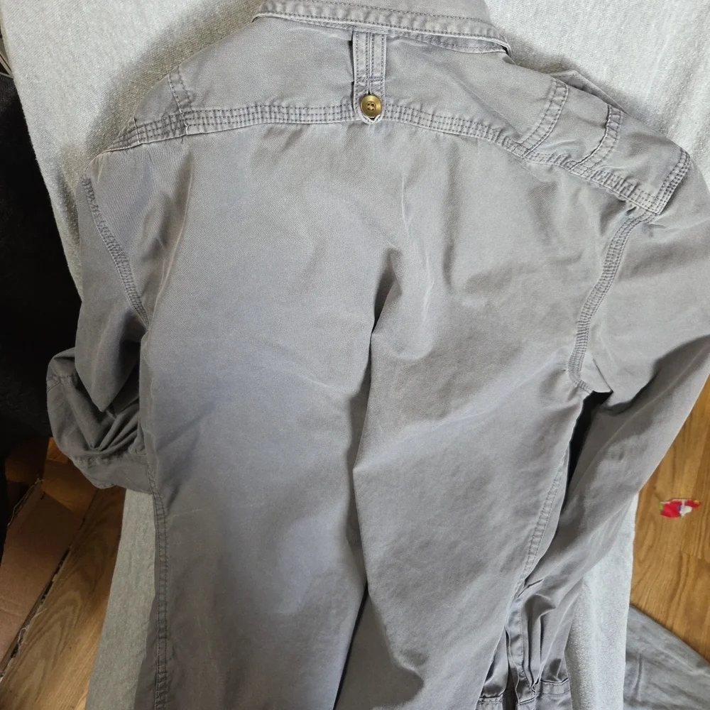 GAP Gray Button-Up Jacket - Picture 5 of 5
